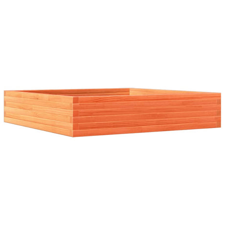 Vidaxx jardinière 110x110x23 cm bois de pin massif, marron lavé