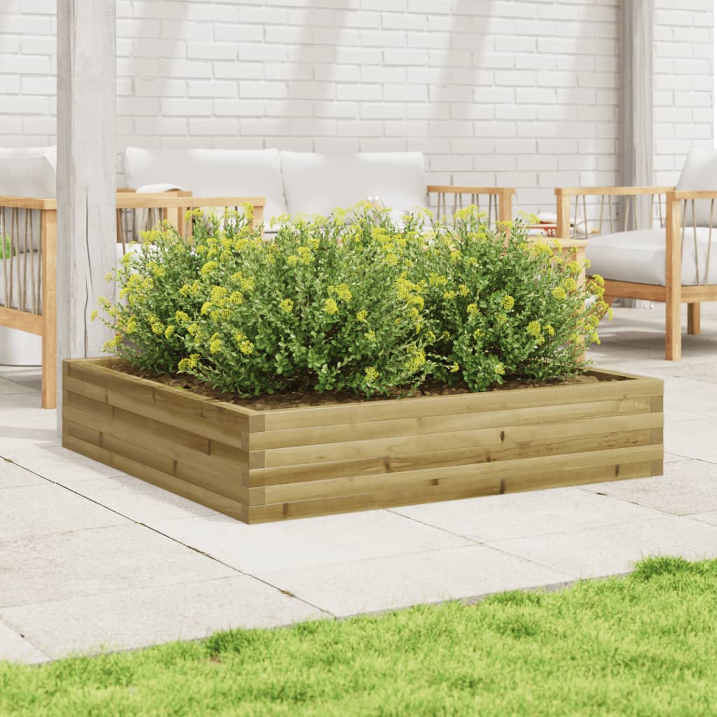 Jardinière Vidaxx 110x110x23 cm bois de pin imprégné