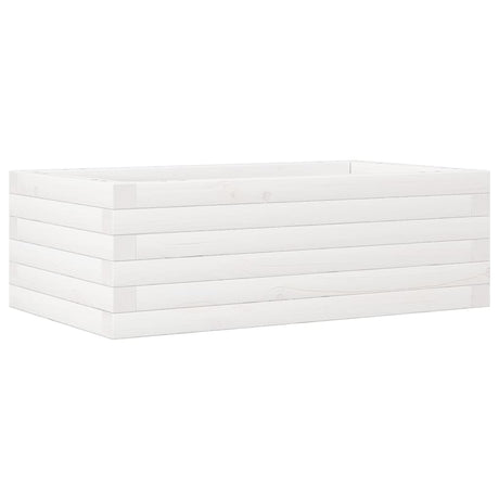Vidaxx jardinière 70x40x23 cm bois de pin massif blanc