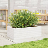 Vidaxx jardinière 70x40x23 cm bois de pin massif blanc