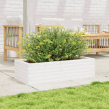 Vidaxx jardinière 90x40x23 cm bois de pin massif blanc