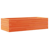 Vidaxx jardinière 90x40x23 cm bois de pin massif, marron lavé