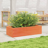 Vidaxx jardinière 90x40x23 cm bois de pin massif, marron lavé