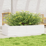 Vidaxx jardinière 110x40x23 cm bois de pin massif blanc
