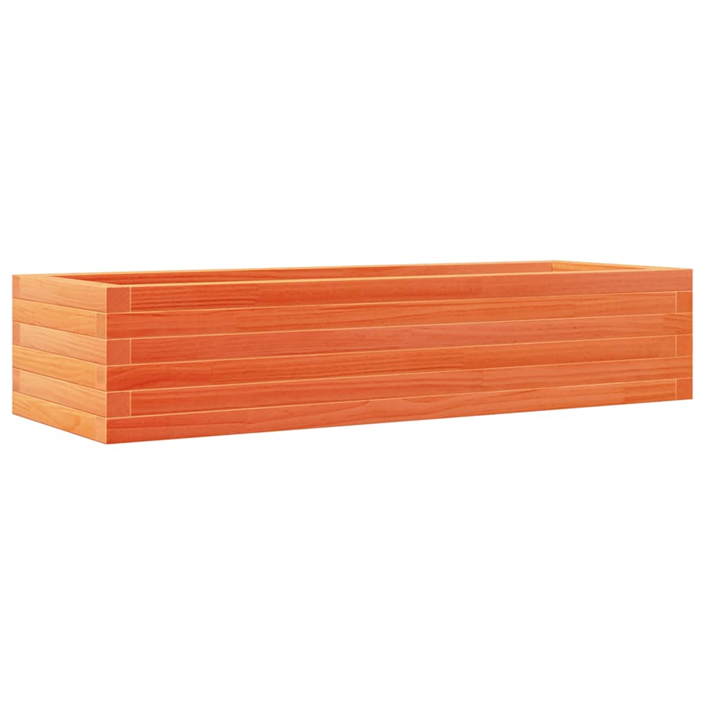Vidaxx jardinière 110x40x23 cm bois de pin massif, marron lavé