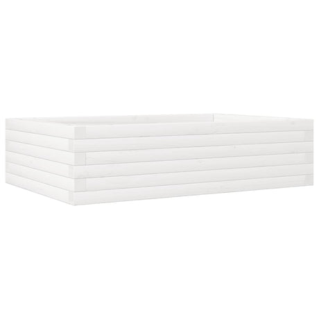 Vidaxx jardinière 90x60x23 cm bois de pin massif blanc