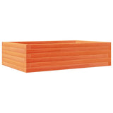 Vidaxx jardinière 90x60x23 cm bois de pin massif, marron lavé
