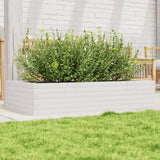Vidaxx jardinière 110x60x23 cm bois de pin massif blanc