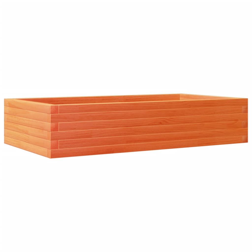 Vidaxx jardinière 110x60x23 cm bois de pin massif, marron lavé