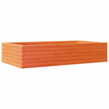 Vidaxx jardinière 110x60x23 cm bois de pin massif, marron lavé