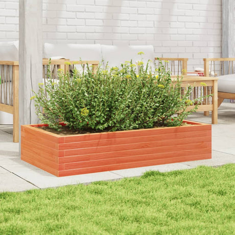 Vidaxx jardinière 110x60x23 cm bois de pin massif, marron lavé