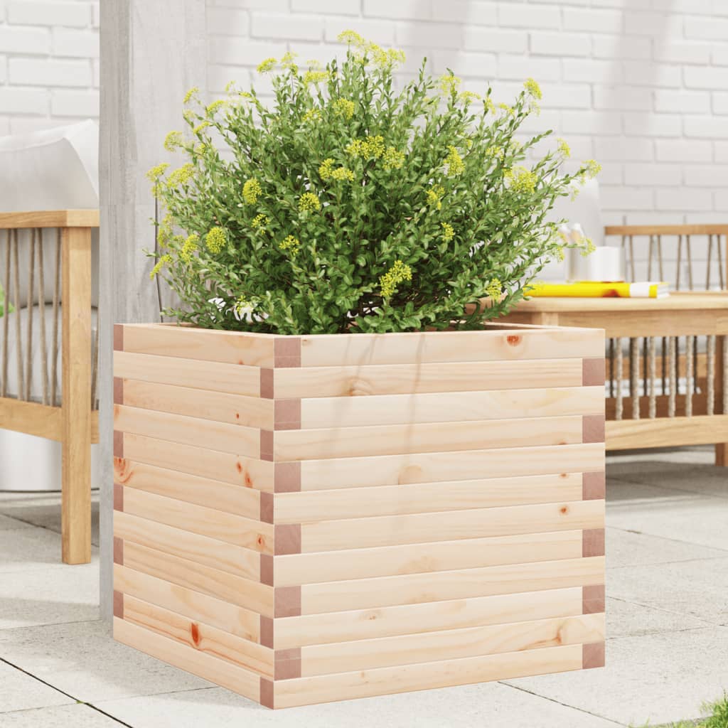 Jardinière Vidaxx 50x50x45,5 cm bois de pin massif