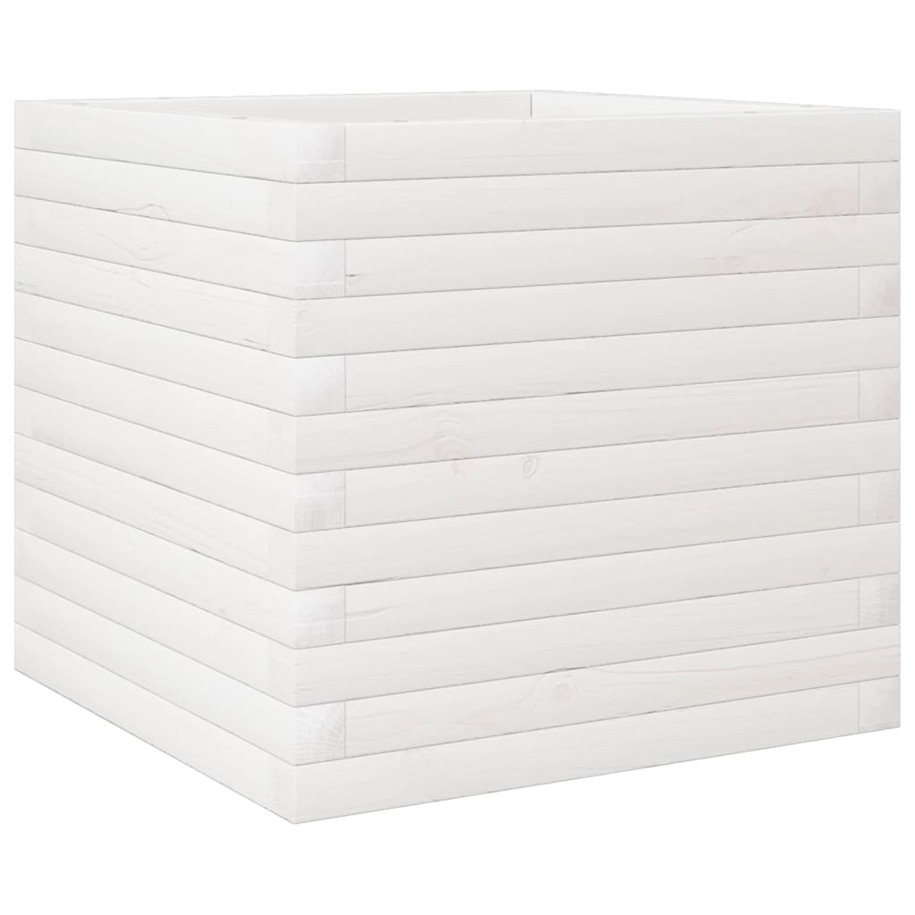 Vidaxx jardinière 50x50x45,5 cm bois de pin massif blanc
