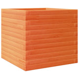 Vidaxx jardinière 50x50x45,5 cm bois de pin massif, marron lavé