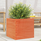 Vidaxx jardinière 50x50x45,5 cm bois de pin massif, marron lavé