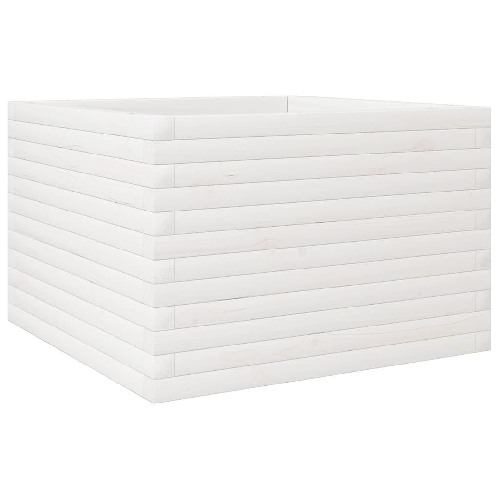 Vidaxx jardinière 70x70x45,5 cm bois de pin massif blanc