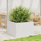 Vidaxx jardinière 70x70x45,5 cm bois de pin massif blanc