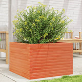 Vidaxx jardinière 70x70x45,5 cm bois de pin massif, marron lavé
