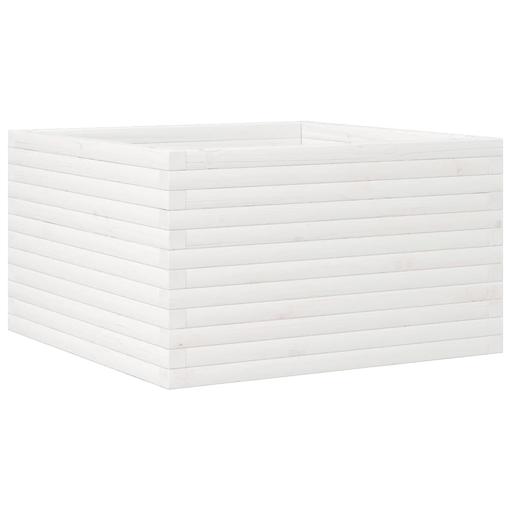 Vidaxx jardinière 80x80x45,5 cm bois de pin massif blanc