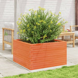 Vidaxx jardinière 80x80x45,5 cm bois de pin massif, marron lavé