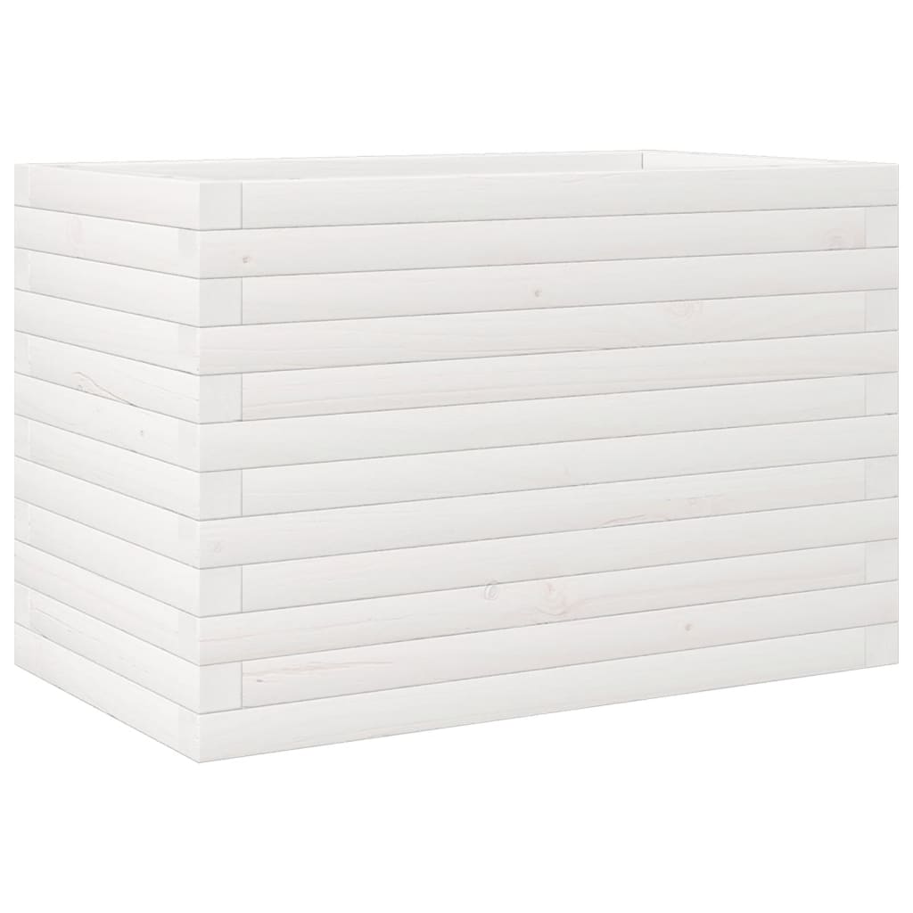 Vidaxx jardinière 70x40x45,5 cm bois de pin massif blanc