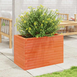 Vidaxx jardinière 70x40x45,5 cm bois de pin massif, marron lavé