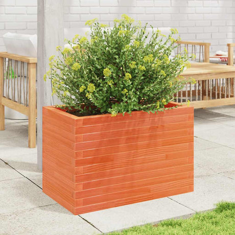 Vidaxx jardinière 70x40x45,5 cm bois de pin massif, marron lavé