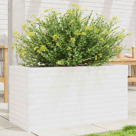 Vidaxx jardinière 90x40x45,5 cm bois de pin massif blanc