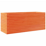 Vidaxx jardinière 110x40x45,5 cm bois de pin massif, marron lavé