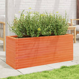 Vidaxx jardinière 110x40x45,5 cm bois de pin massif, marron lavé
