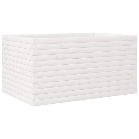 Vidaxx jardinière 90x60x45,5 cm bois de pin massif blanc