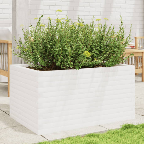 Vidaxx jardinière 90x60x45,5 cm bois de pin massif blanc