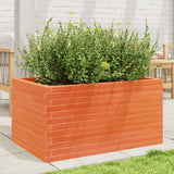 Vidaxx jardinière 90x60x45,5 cm bois de pin massif, marron lavé