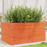 Vidaxx jardinière 90x60x45,5 cm bois de pin massif, marron lavé