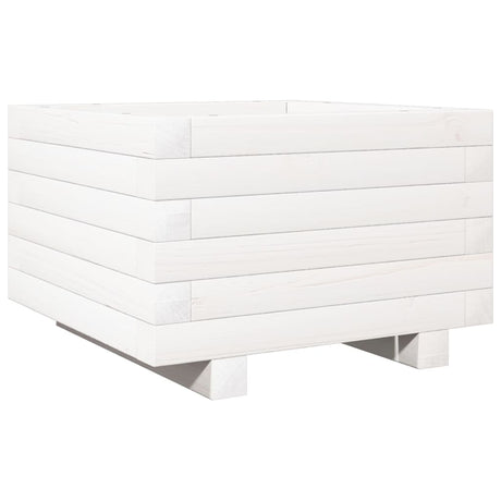 Vidaxx jardinière 40x40x26,5 cm bois de pin massif blanc