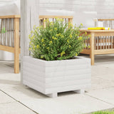 Vidaxx jardinière 40x40x26,5 cm bois de pin massif blanc
