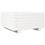 Vidaxx jardinière 50x50x26,5 cm bois de pin massif blanc