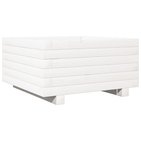 Vidaxx jardinière 50x50x26,5 cm bois de pin massif blanc