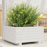 Vidaxx jardinière 50x50x26,5 cm bois de pin massif blanc