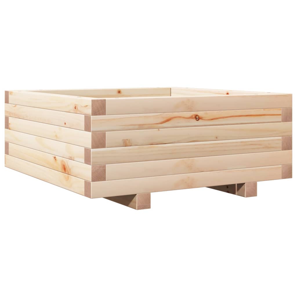 Jardinière Vidaxx 60x60x26,5 cm bois de pin massif