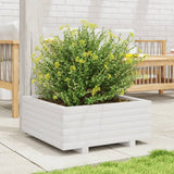 Vidaxx jardinière 60x60x26,5 cm bois de pin massif blanc