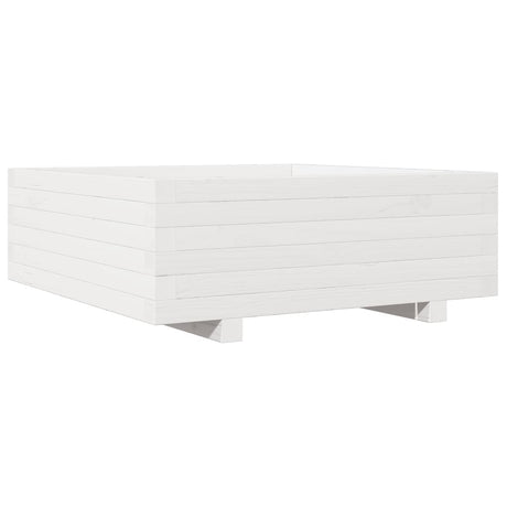 Vidaxx jardinière 70x70x26,5 cm bois de pin massif blanc