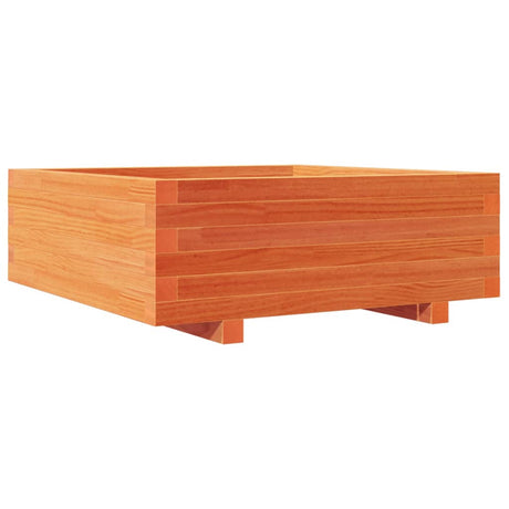 Vidaxx jardinière 70x70x26,5 cm bois de pin massif, marron lavé