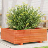 Vidaxx jardinière 70x70x26,5 cm bois de pin massif, marron lavé
