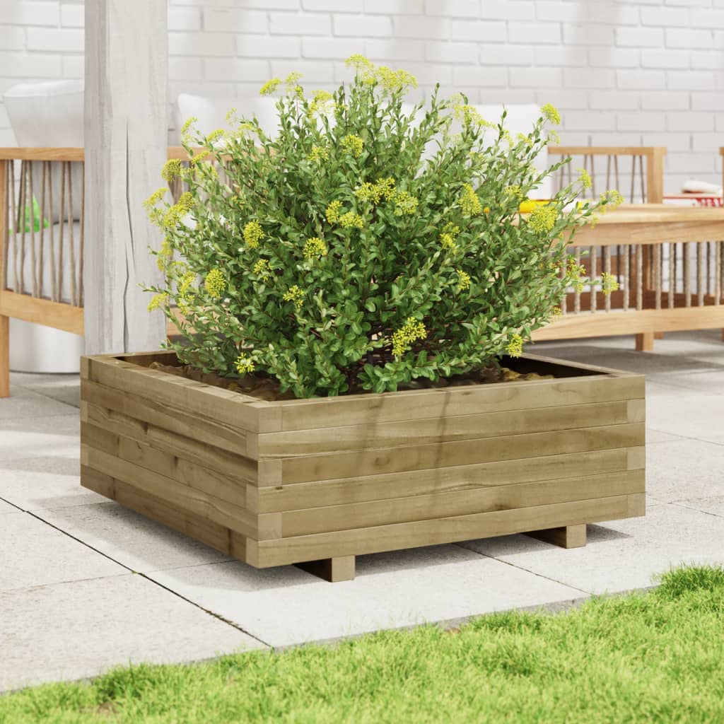 Jardinière Vidaxx 70x70x26,5 cm bois de pin imprégné