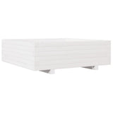 Vidaxx jardinière 80x80x26,5 cm bois de pin massif blanc