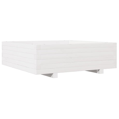 Vidaxx jardinière 80x80x26,5 cm bois de pin massif blanc
