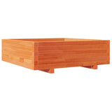 Vidaxx jardinière 80x80x26,5 cm bois de pin massif, marron lavé