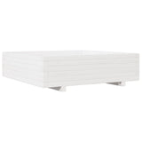 Vidaxx jardinière 90x90x26,5 cm bois de pin massif blanc