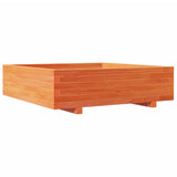Vidaxx jardinière 90x90x26,5 cm bois de pin massif, marron lavé